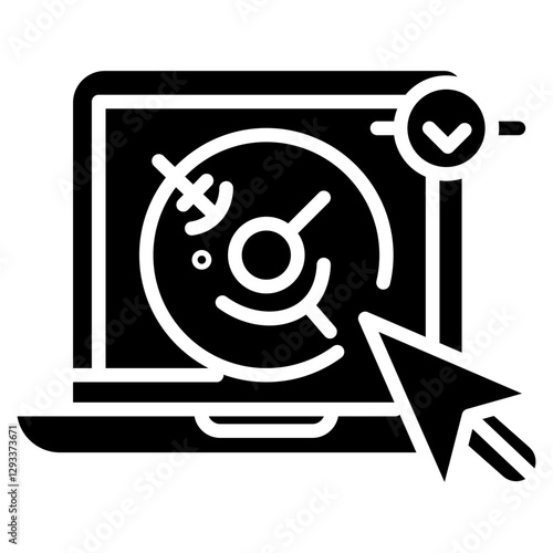Click Through Rate Vector Icon