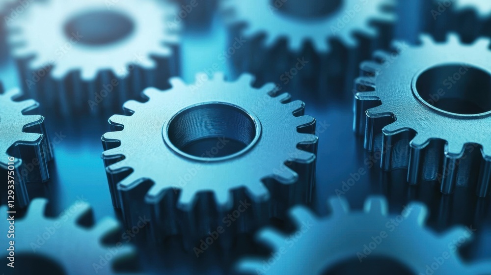Close up of metal gears meshing together. Concept of teamwork, engineering, and industry. Close up of metal gears meshing together. Concept of teamwork, engineering, and industry.