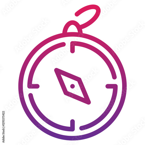 Compass Gradient Icon