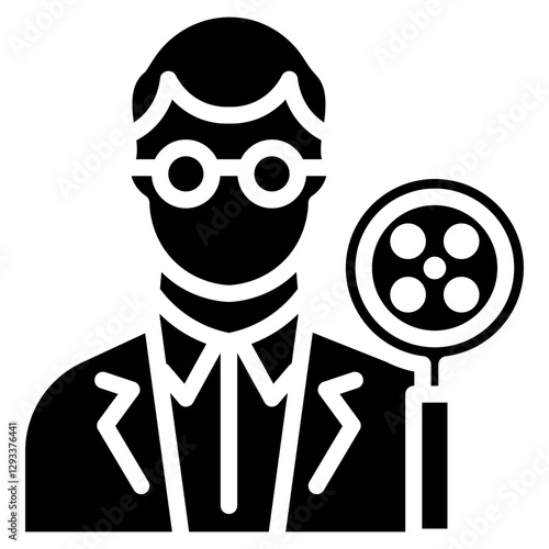Movie Critic Vector Icon