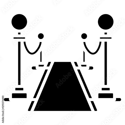 Movie Premiere Red Carpet Vector Icon