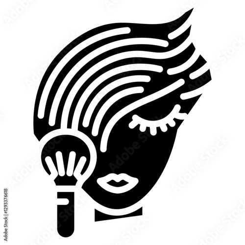 Special Effects Makeup Vector Icon