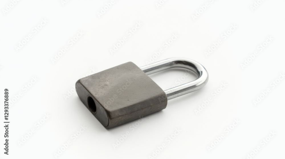 Sturdy Reinforced Steel Padlock Close-up Sturdy Reinforced Steel Padlock Close-up