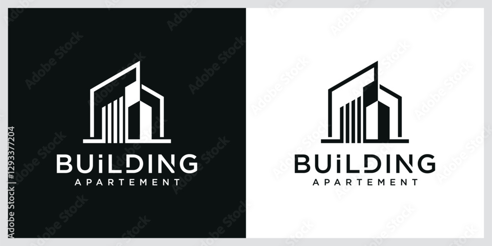 Fototapeta premium Building logo design architecture inspiration, Vector illustration