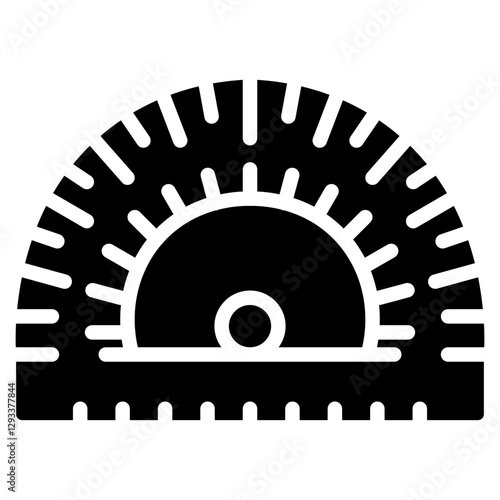 Protractor Vector Icon