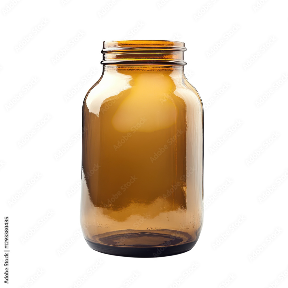 Glass Jar on Wooden Table on transparent background. Glass Jar on Wooden Table on transparent background.
