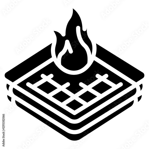Fireproof Blanket Vector Icon