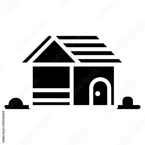 Chickens Coop Vector Icon