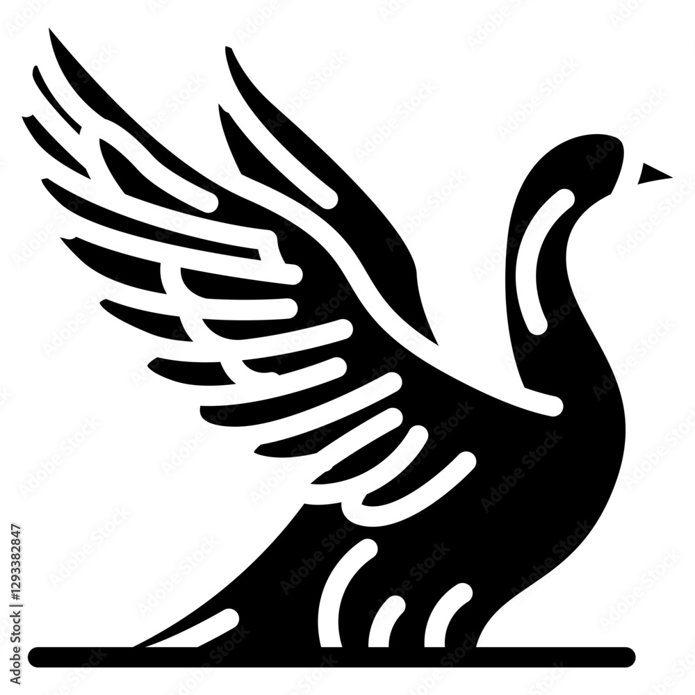 Obraz premium Goose Vector Icon