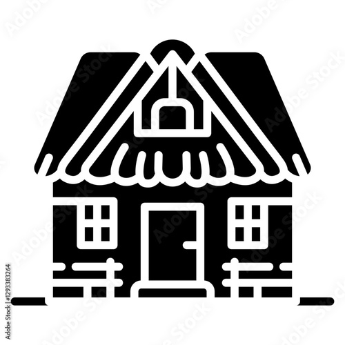 Village Inn Vector Icon
