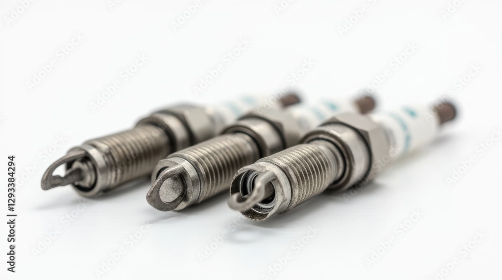 High-Resolution Studio Photograph of Spark Plugs High-Resolution Studio Photograph of Spark Plugs