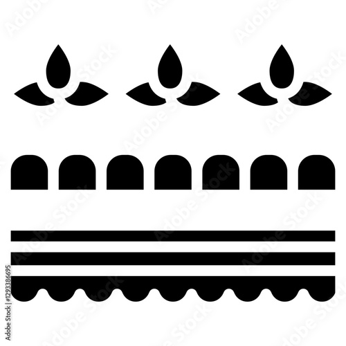 Lace Trim Vector Icon