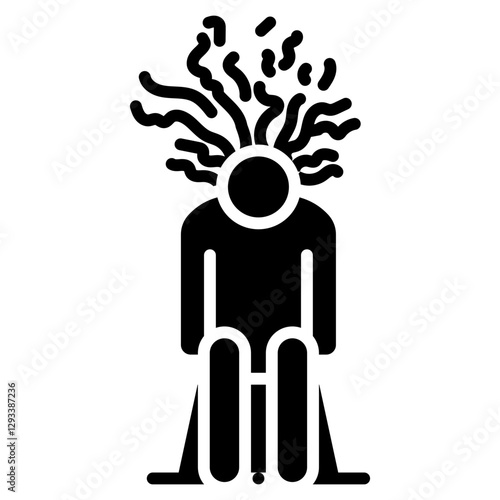Mental Exhaustion Vector Icon