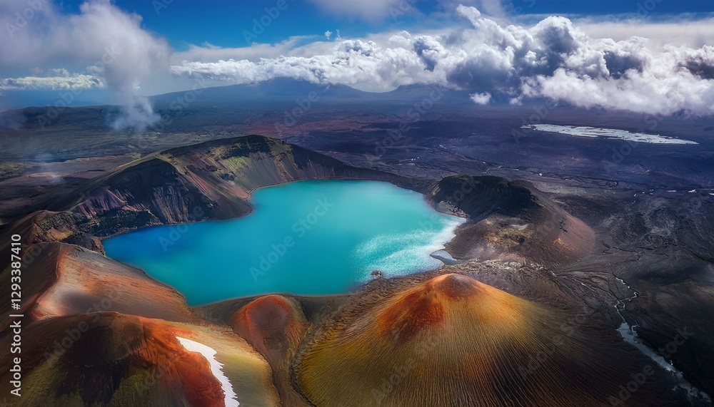 Naklejka premium Nature's masterpiece unfolds in breathtaking views.