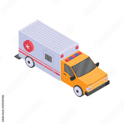 Ambulance icon representing emergency medical services and transport.