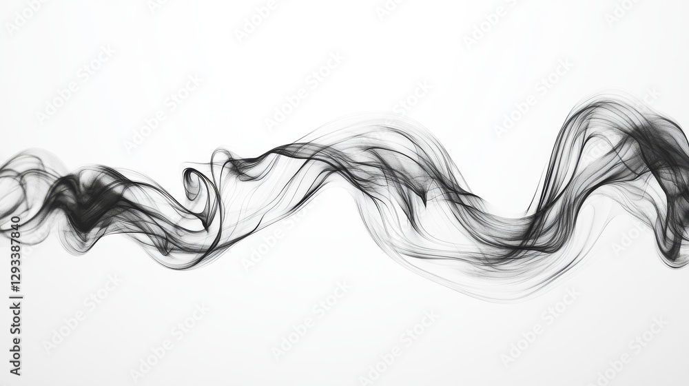 Abstract vector monochrome background with cigarette smoke Abstract vector monochrome background with cigarette smoke