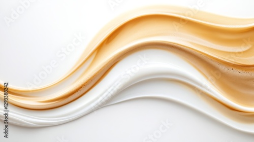 Smooth Waves of Creamy Textures in Warm Beige and Soft White