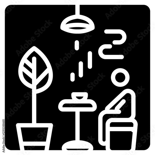 Smoking Room Vector Icon