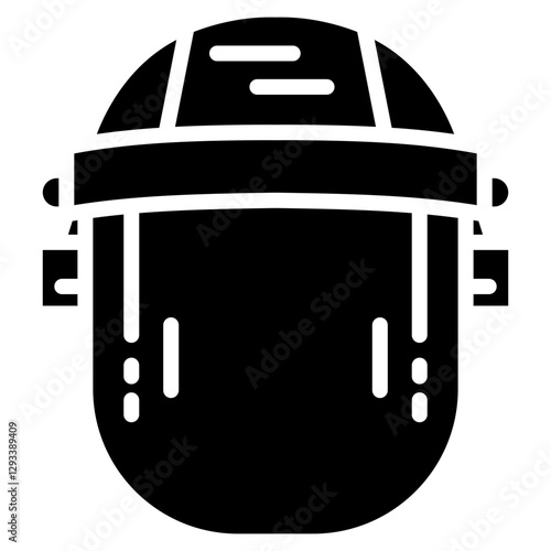 Protective Face Shield Vector Icon