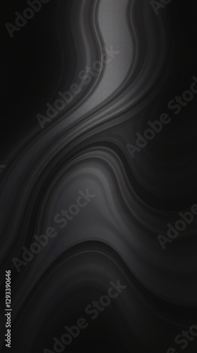 Elegant abstract black and gray swirls create a modern phone wallpaper design suitable for mobile devices