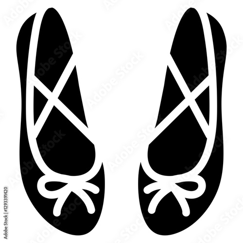 Ballet Flats Vector Icon
