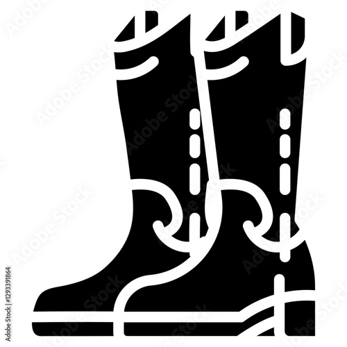 Riding Boots Vector Icon