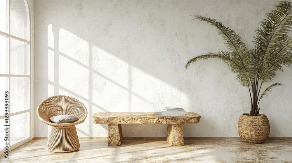 Bohemian minimalist living room interior design Bohemian minimalist living room interior design