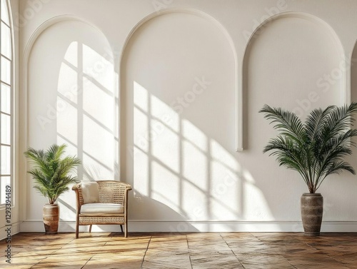 Sunlit Room Minimalist Interior Design Decor photo