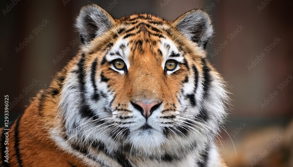 Intimate Portrait of a Siberian Tiger Majestic Felid Basking in the Chilly Wilderness with Fierce Intensity and Frosty Textures, Embracing the Winters Icy Allure Intimate Portrait of a Siberian Tiger Majestic Felid Basking in the Chilly Wilderness with Fierce Intensity and Frosty Textures, Embracing the Winters Icy Allure