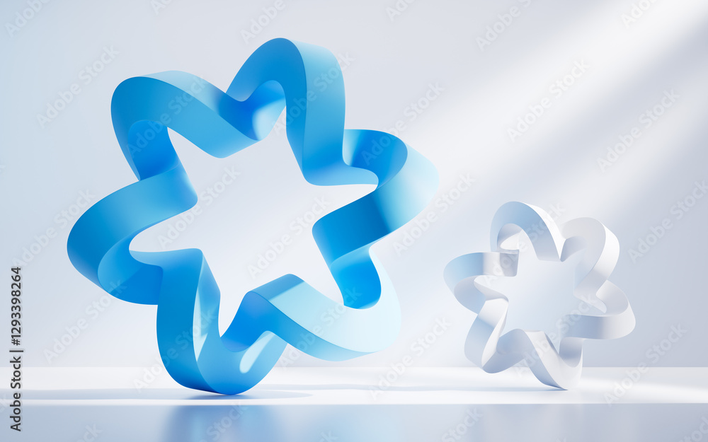 Abstract curve geometry background, 3d rendering. Abstract curve geometry background, 3d rendering.