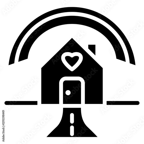 Asylum Shelter Vector Icon