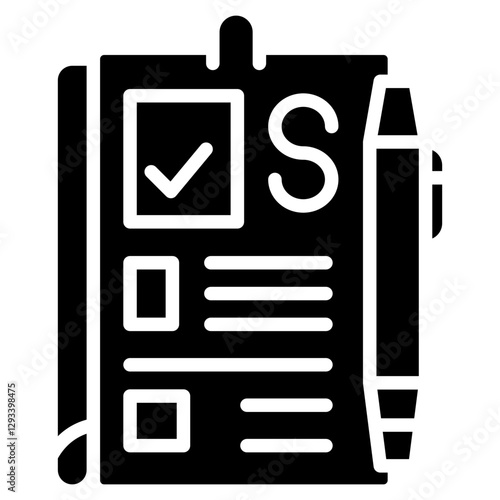 Customs Declaration Vector Icon