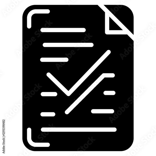Document Verification Vector Icon