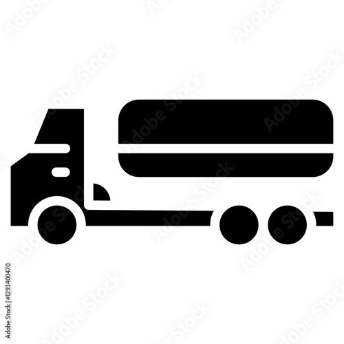 Jet Fuel Truck Vector Icon