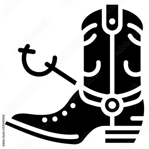 Western Spurs Vector Icon