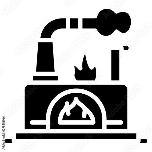 Industrial Furnace Vector Icon
