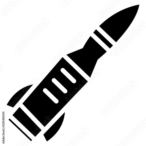 Artillery Shell Vector Icon