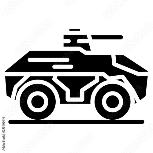Armored Vehicle Vector Icon