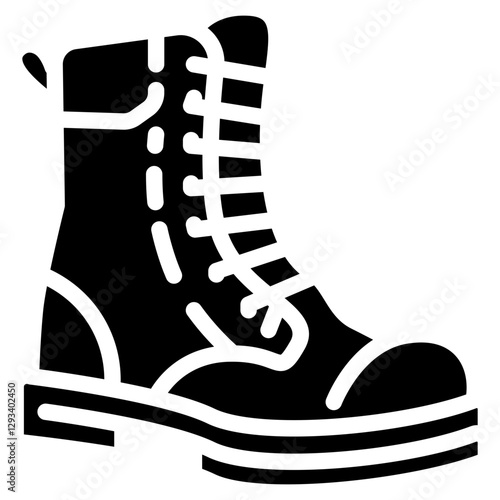 Combat Boots Vector Icon