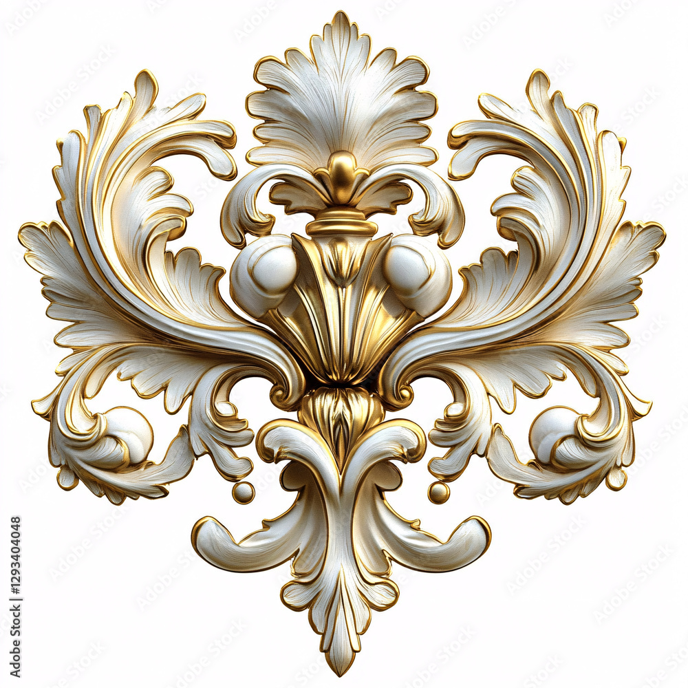 Golden decorative element Golden decorative element