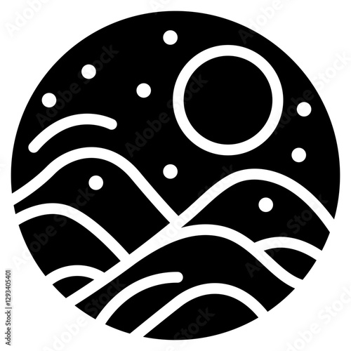 Snow Drift Vector Icon