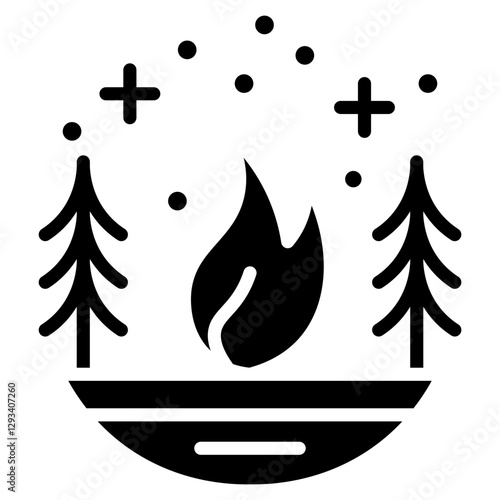 Boreal Fire Vector Icon