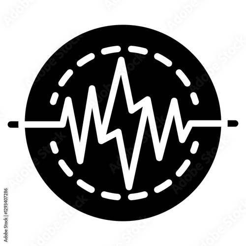 Electromagnetic Pulse Vector Icon