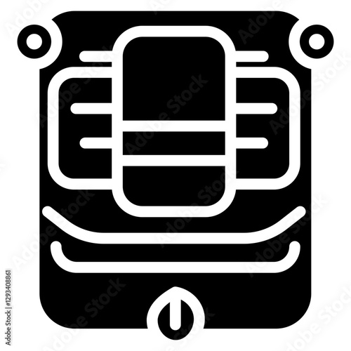 Smart Towel Warmer Vector Icon