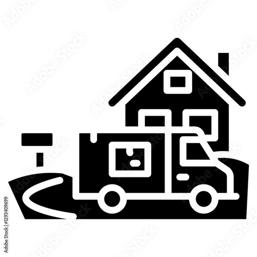 Last Mile Delivery Vector Icon