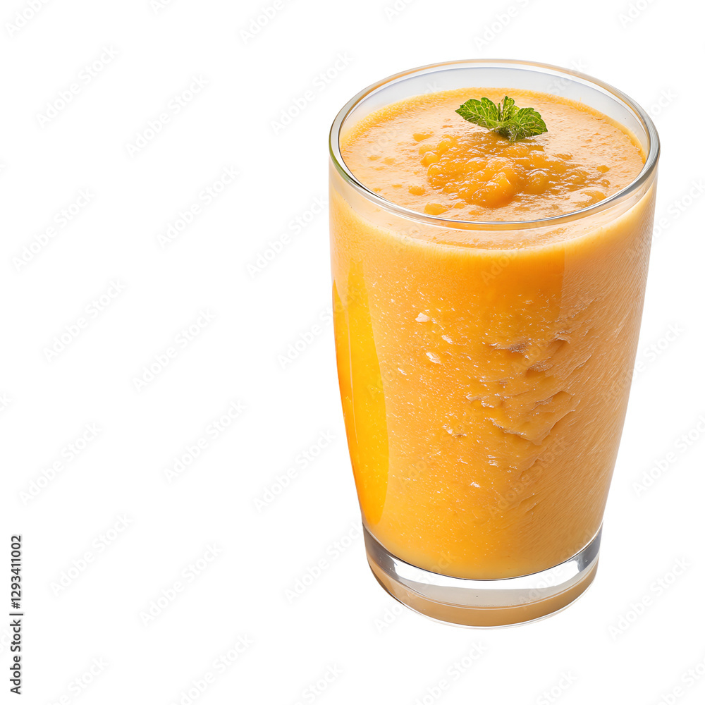 mango smoothie isolated on transparent background.png