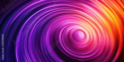Vibrant, colorful abstract swirl on a dark background.