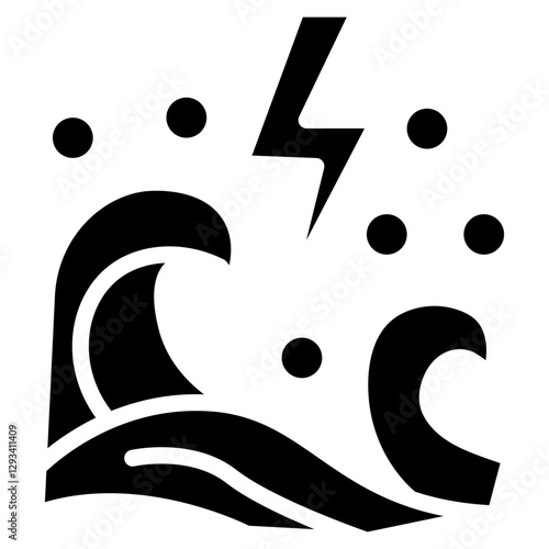 Flash Flood Vector Icon
