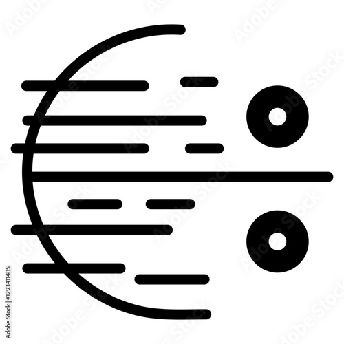 Gale Winds Vector Icon