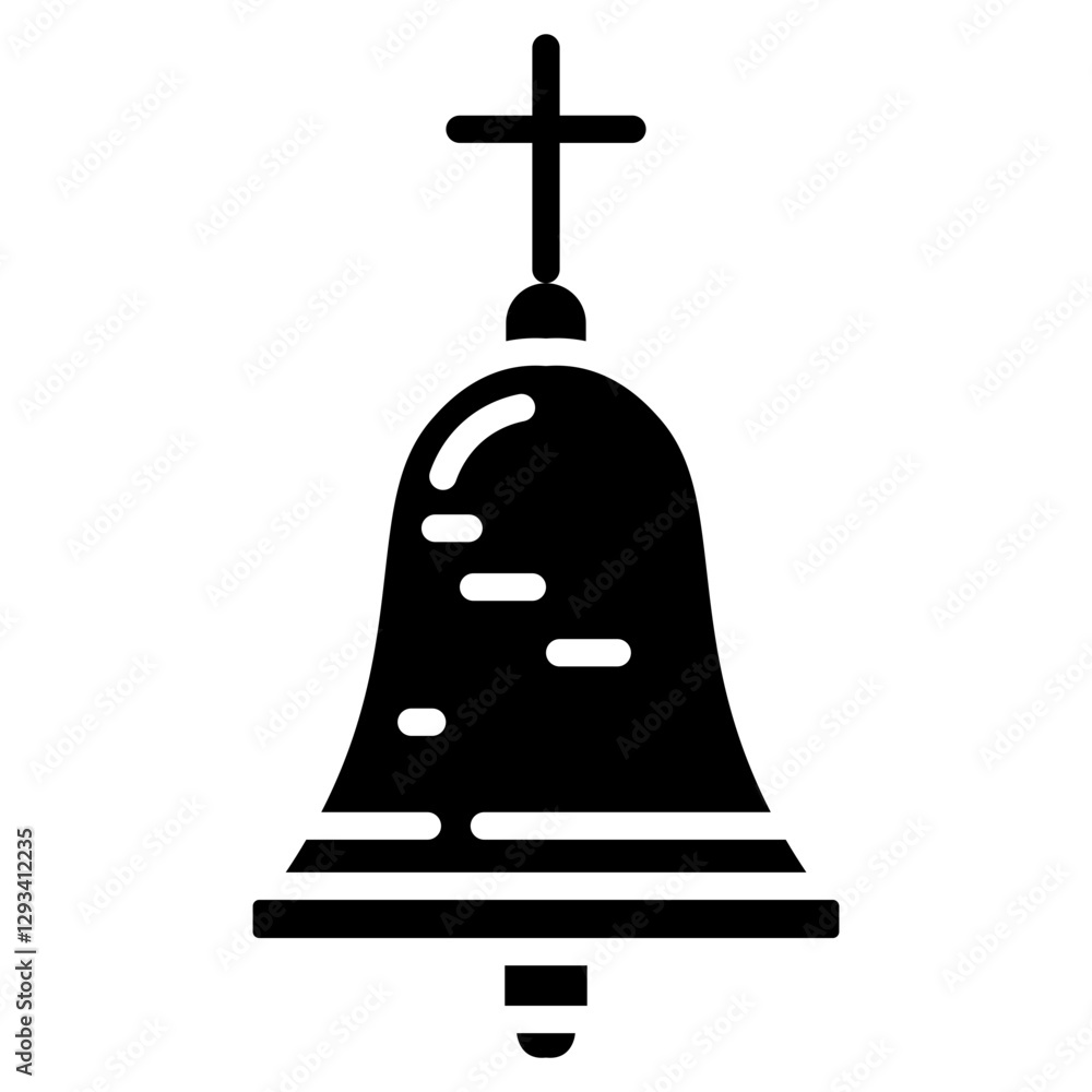 Church Bells Vector Icon Church Bells Vector Icon